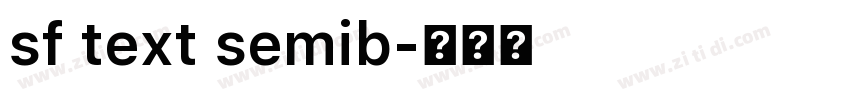 sf text semib字体转换